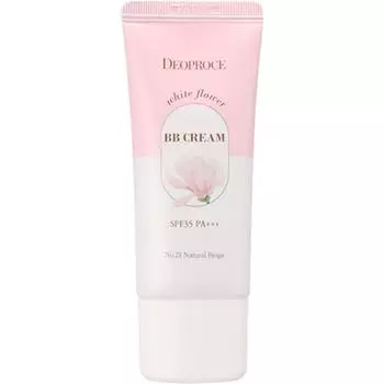 Deoproce White Flower BB Cream SPF35 PA+++, Нет. 21 Натуральный бежевый, 30 г, 1 шт.