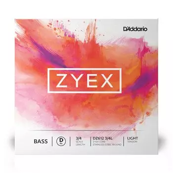 Деревянная басовая струна Zyex D струна DZ612 Light Tension D Addario (контрабас) 3/4 л []