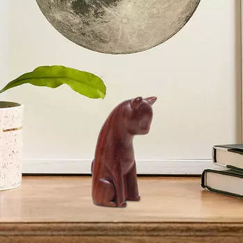Деревянная фигурка животного ручной работы для домашнего декора rat