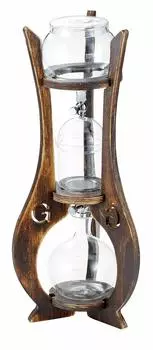 Деревянная подставка для кофемашины Captain Stag Cold Brew из жемчужно-металлического сплава, вмещает приблизительно от 2 до 4 чашек UW-3520