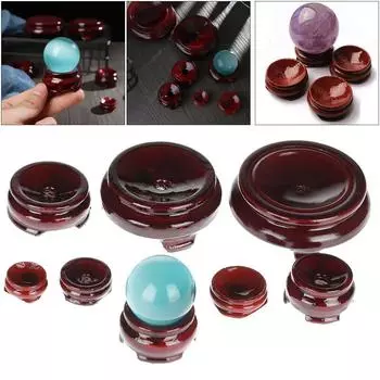 Деревянное ремесло, украшение для дома, деревянный держатель, хрустальный шар, основание статуи, пьедестал, миниатюрный стенд