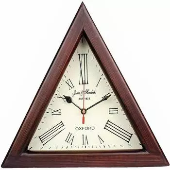 Деревянные 30,48 см Оксфорд 1923 Треугольные настенные часы для дома, офиса, подарки для него