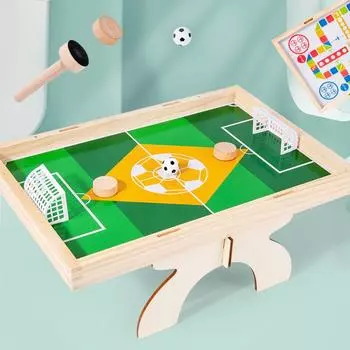 Деревянные детские настольные игры в футбол, игрушки 2 в 1, летающие шахматы, футбольные соревнования, настольная игра, интерактивная игрушка для детей и взрослых