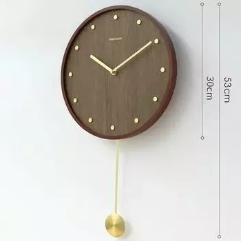 Деревянные настенные часы Mute Digital Clock Mute Новые современные минималистичные аксессуары для украшения дома Настенные маятниковые часы