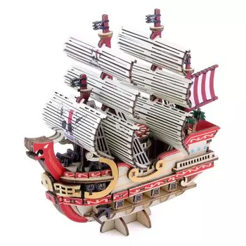 Деревянный 3D-пазл One Piece Red Force, набор для самостоятельного изготовления, который понравится всем: от учеников начальной школы до взрослых. Развивающая игрушка для