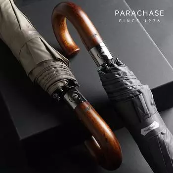 Деревянный зонт для мужчин, большой автоматический складной зонт Parachase от дождя, роскошные большие ветрозащитные зонты, прочный, бесплатная доставка