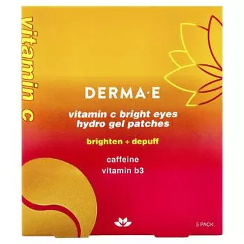 Derma E Гидрогелевые патчи для области вокруг глаз с витамином C, для всех типов кожи, 5 штук