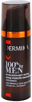 Dermika 100% For Men Разглаживающий крем против морщин 40+ TU прозрачный