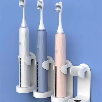 Держатель для электрической зубной щетки Adapt 98% Teeth Toothbrush настенное крепление для ванной комнаты экономит место органайзер подставка клейкая стойка аксессуары
