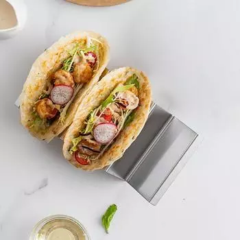 Держатель для мексиканских куриных блинов из нержавеющей стали, держатель для кукурузных рулетов, держатель для тонких блинов, поднос для еды, кухонный настольный инструмент для украшения