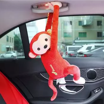 Держатель для салфеток PIPI Monkey, милый игрушечный держатель для салфеток с изображением мультяшных животных, чехол красный