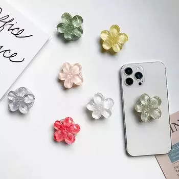 Держатель для телефона Crystal Flower, расширяющаяся подставка, держатели для пальцев, Griptok, выскакивающие гнезда, репликация держателей Ari, Ins Flowers Stable розовый