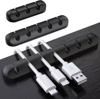 Держатель кабеля SOULWIT, зажим для кабеля, кабель Lightning, USB-кабель, кабель для зарядки, кабель для наушников, проводка для мыши, проводка для клавиатуры, зажим для органайзера на клавиатуре