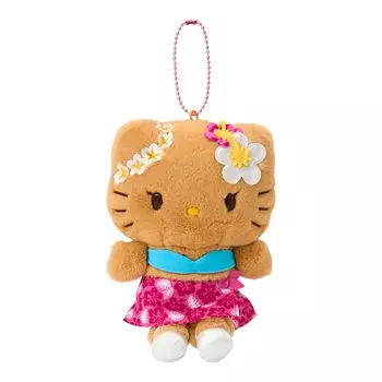 Держатель-маскот Sanrio Hello Kitty Розовый Полиэстер и Возраст 6 и 879614 (Кокосовый отпуск) Сталь, Вверх,