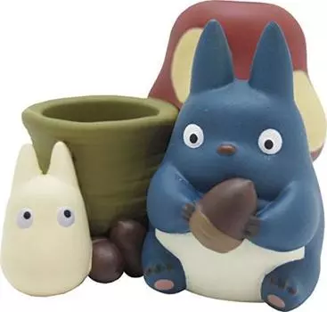 Держатель печатей Ensky Studio Ghibli Мой сосед Тоторо Средний Тоторо Маленький Тоторо 45 x 62 x 70 мм Изготовлен из ПВХ IKT-03B Прибл.