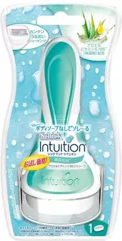 Держатель Schick Schick Intuition для чувствительной кожи Пробная сменная бритва Сменное лезвие уже прикреплено к основной женской бритве (1 включено) (1