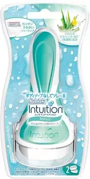 Держатель Schick Schick Intuition для чувствительной кожи Сменные лезвия для бритвы Сменное лезвие уже прикреплено к основному лезвию для женщин (2 включены) (1