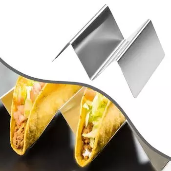 Держатели для тако из нержавеющей стали Wave, стойка для мексиканской еды, жесткие оболочки, подставка для хот-догов, стойка для демонстрации, полка для хранения мисок с приправами CHINA