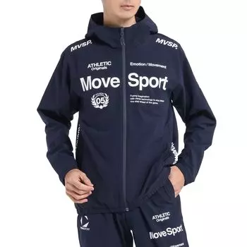 Descente AIRY TRANSFER TAIKYU Authentic Logo Full Zip Hoodie Stretch Water Repellent Fade Resistance Training Running [Move Sports] Jersey/Cross Men s
