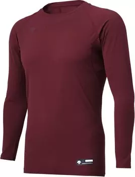 DESCENTE Baseball Round Long Dark Red STD-771B Men s Undershirt, Neck, Sleeve,