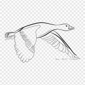 Desenho De Pato Voando Утка Термоперенос Печать Виниловые Нашивки Наклейки для Одежды Аппликации Сделай Сам Моющиеся Нашивки