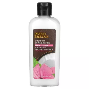 Desert Essence, лосьон для блеска и восстановления волос, кокос, 6,4 жидких унций (190 мл)