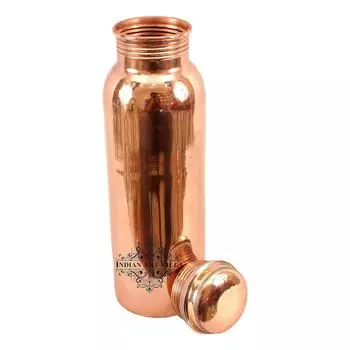Design Joint-Free Leak Proof Copper Water Bottle for Travel Essential, Yoga, 1000 ml
