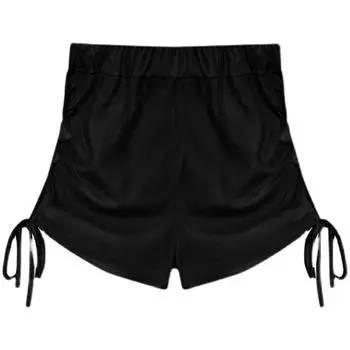 Design Sense of Mid-high Waist Drawstring Casual Shorts for Women In Both Sides, New Summer White Sweatpants for Girls Quick-drying Shorts M