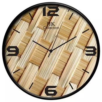 Designer Analog Round Wall Clock with Glass (28 x 28 x 6 cm)