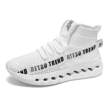 Designer s new high-top sports casual shoes Breathable non-slip walking men s shoes Comfortable fashion lace-up running shoes 40