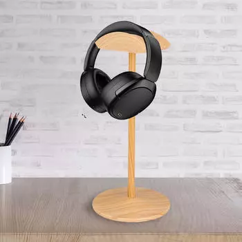Desk Headphone Stand Rack Anti Slip Support Stable Gift for Gamer Holder Most Deep Brown