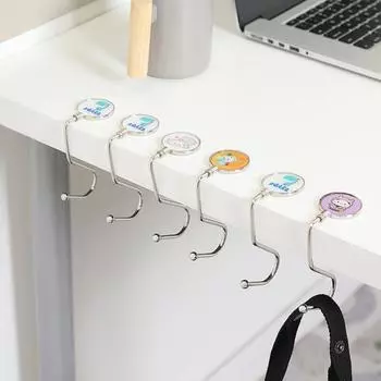 Desk Hook No Punching Design Carry Bag Traceless Practical Office Bag Strong Hook for Home Cat