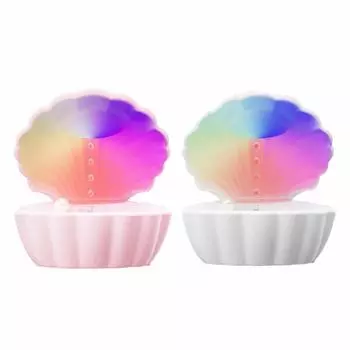 Desk Humidifier Music Enjoying Comfortable Anti Slip Bottom Silent Work with Colorful Light Decorative for Indoor Office Bedroom розовый