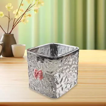 Desk Trash Can Waste Basket Garbage Bin Space Saving Small for