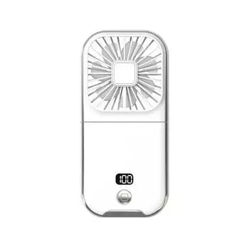 Desktop folding small fan handheld USB large wind outdoor power bank hanging neck fan
