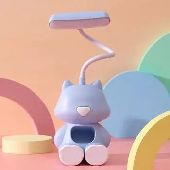 Desktop Portable Cat Mobile Phone Stand Eye Protection Bedside Lamp Charging Usb