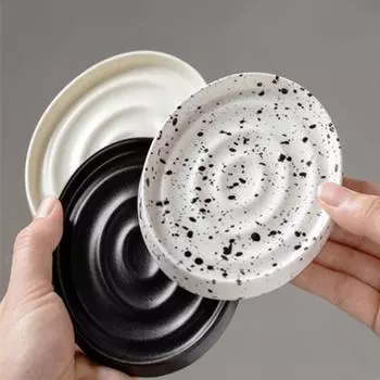 Настольные полки Ins Керамическая мыльница Nordic Solid Color Drain Rack Европейский стиль Простая поверхность для раковины Полка для дома