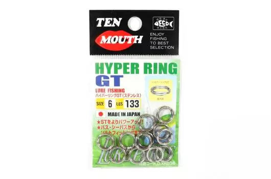 Десять горловин Hyper Ring GT Раздельное кольцо D.XRSG Размер 6 (6885)