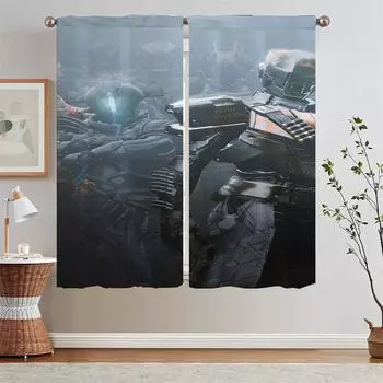 Destiny Kitchen Curtains for Rooms Cheap Things With Free Shipping for Home Interior Curtains for Living Room Blind Tentacles W50xH70cmx2pcs-CL
