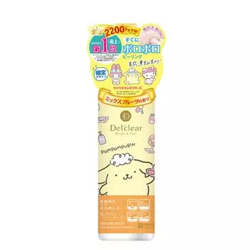DET Clear Bright Peel Пилинг-желе Персонажи Смешанные фрукты Сделано в Японии & [Дизайн Sanrio] Аромат, 180 мл, (Отшелушивание/Уход за порами) жёлтый