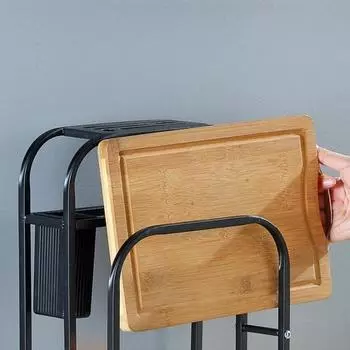 Detachable Storage Knives Pot Chopping Board Drainer Holder Kitchen Flatware Organizing Stand Utensil Rack Organizer
