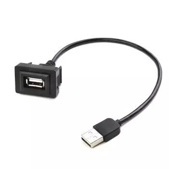 Деталь удлинительный кабель USB-порт черный центральный консольный шнур приборной панели мужской к женский YJ-02 25 см адаптер для Toyota CHINA