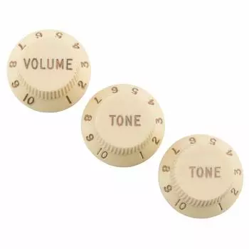 Детали крыла Road Worn Strat Knobs Aged White