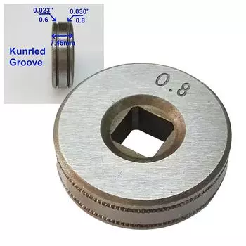 Детали ролика привода подачи проволоки для сварочного аппарата MIG 0,6-0,8 Kunrle-Groove .023\ -.030\