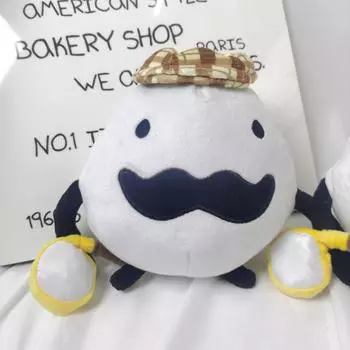 DetectiveEggPlush Детективное яйцо Мягкая кукла Мультяшная кукла Квартира Общежитие Мягкая кукла 25cm