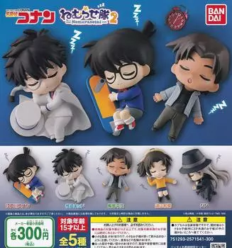 Детектив Конан Спящий отряд 2 типа набор Gacha Gacha Капсула Игрушка [5 (полный полный)]