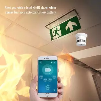 Детектор дыма HEIMAN ZigBee, система умного дома, 2,4 ГГц, высокочувствительный датчик дыма для предотвращения пожара