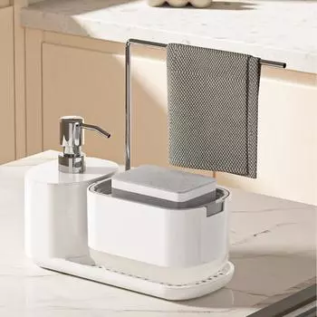 Detergent Press Bottle Hand Soap Kitchen Soap Dispenser Press Box One Size чёрный