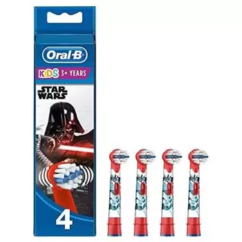 Детская электрическая зубная щетка Braun Oral B Sumizumi Clean Kids Soft сменная щетка красная Звездные войны (4 шт) [Продукт]