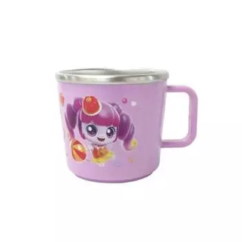 Детская чашка Leburn Sweet and Sour Catch Tinipping с нескользящей ручкой из нержавеющей стали, мягкий пинг, 1 шт.